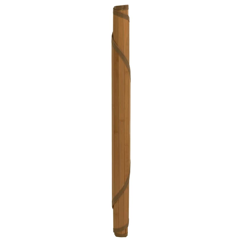 Kerek barna bambusz szőnyeg 100 cm 3