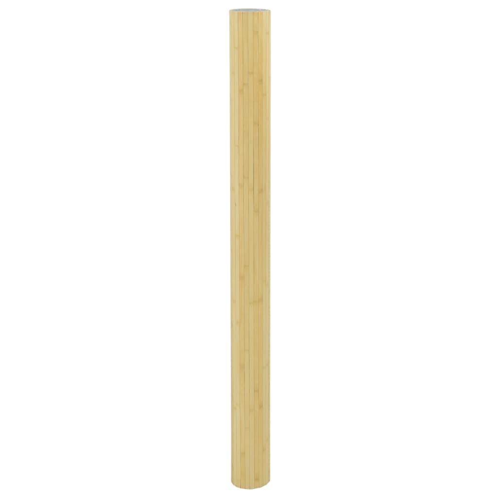Világos természetes bambusz térelválasztó szélessége 600 cm magassága 165 cm 4