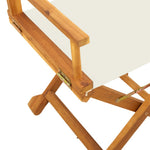 2 db fehér szövet összecsukható igazgatói székek 8
