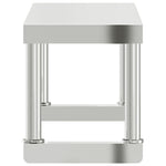 Rozsdamentes acél munkaasztal feletti polc 110 x 30 x 35 cm 6