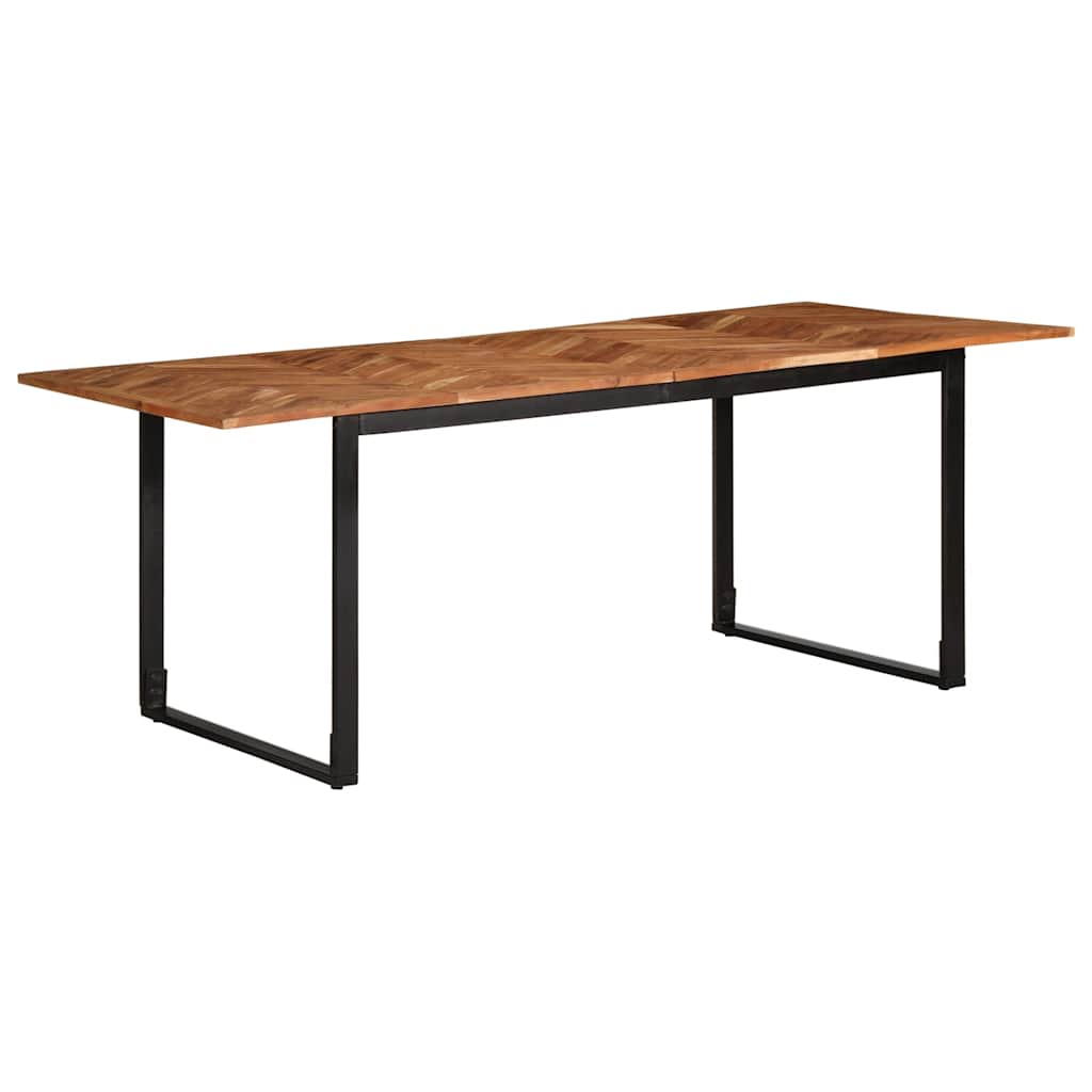Tömör akácfa étkezőasztal 200 x 100 x 75 cm 10