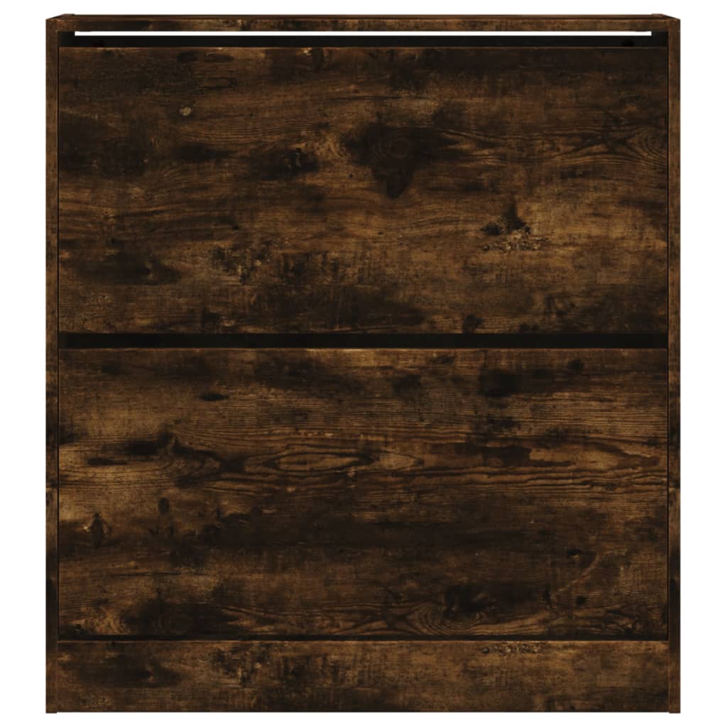 Füstös tölgy színű szerelt fa cipőszekrény 80 x 21 x 87,5 cm 5