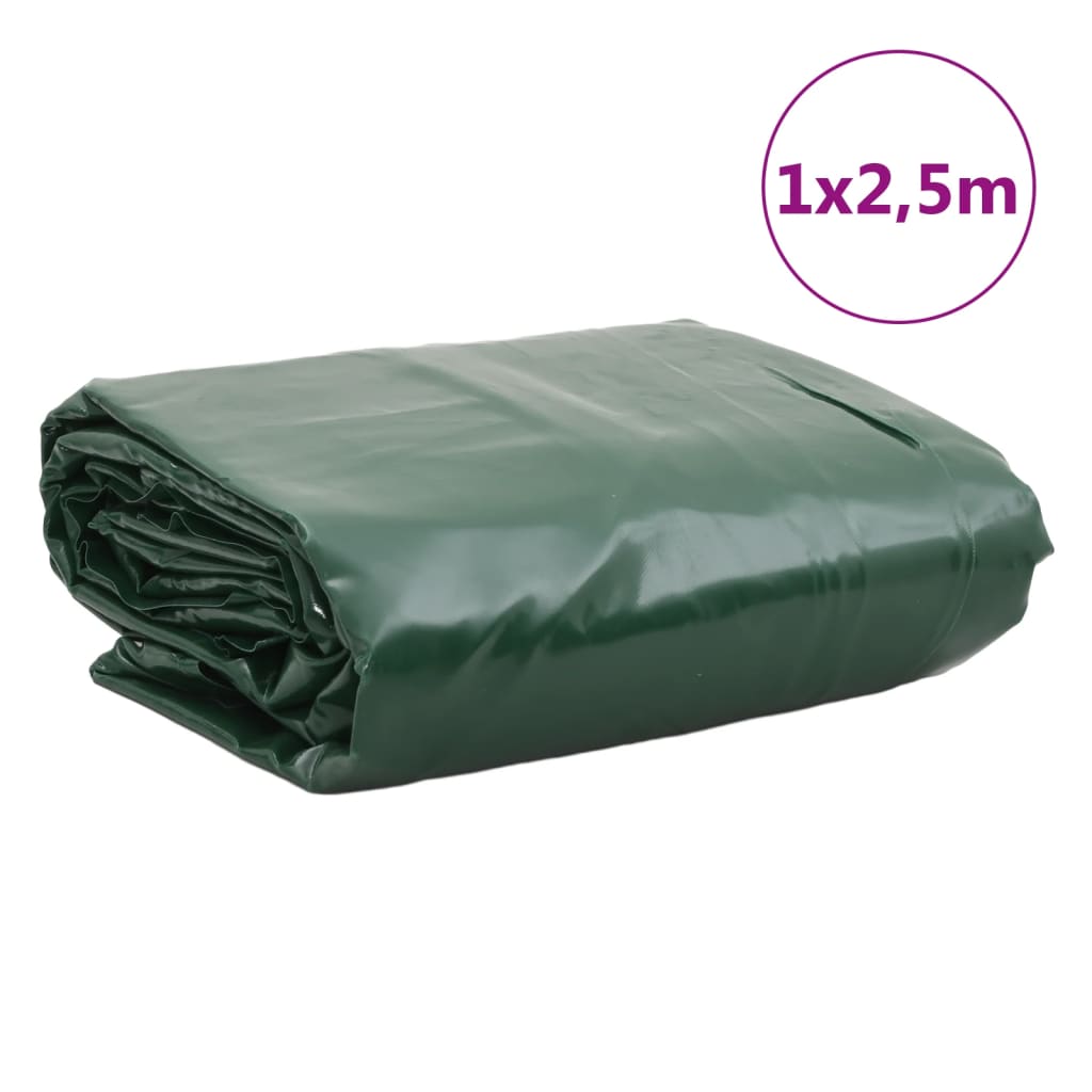Zöld ponyva 1 x 2,5 m 650 g/m² 9