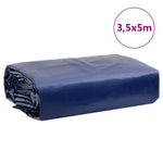 Kék ponyva 3,5 x 5 m 650 g/m² 9