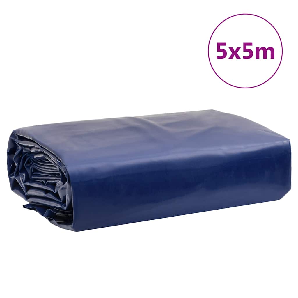 Kék ponyva 5 x 5 m 650 g/m² 9
