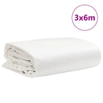 Fehér ponyva 3 x 6 m 650 g/m² 9