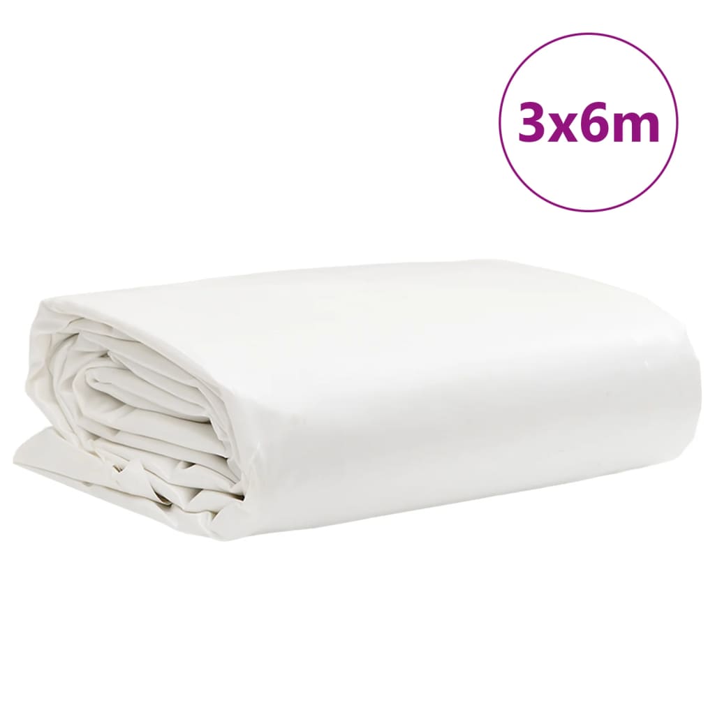 Fehér ponyva 3 x 6 m 650 g/m² 9