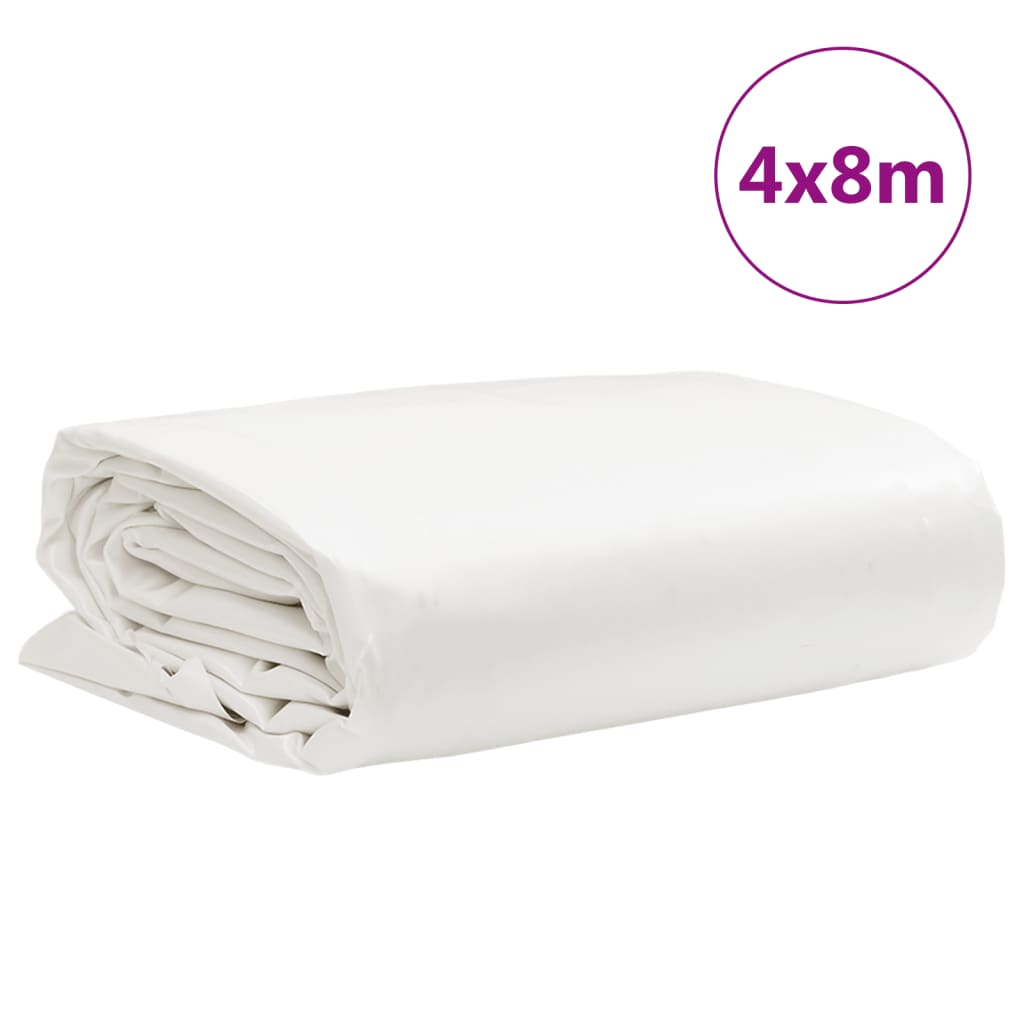 Fehér ponyva 4 x 8 m 650 g/m² 9