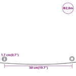 Szürke ponyva Ø 2,8 m 650 g/m² 9