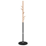 Fekete porszórt vas ruhafogas 172 cm 4