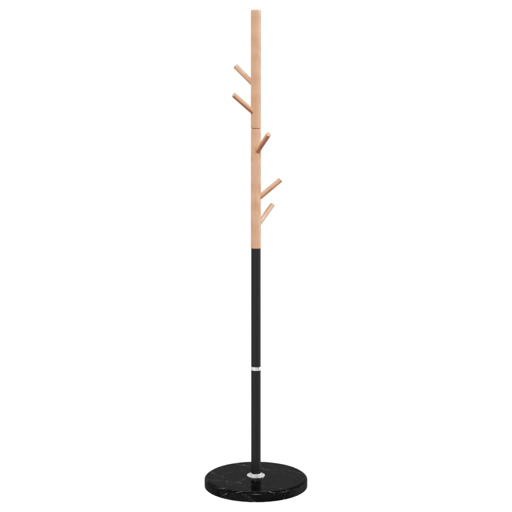 Fekete porszórt vas ruhafogas 172 cm 4