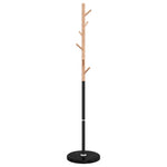 Fekete porszórt vas ruhafogas 172 cm 5