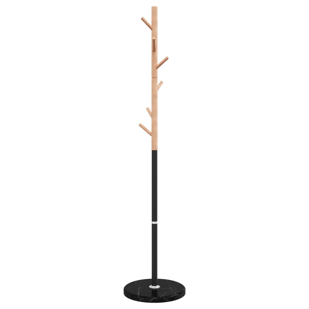 Fekete porszórt vas ruhafogas 172 cm 6