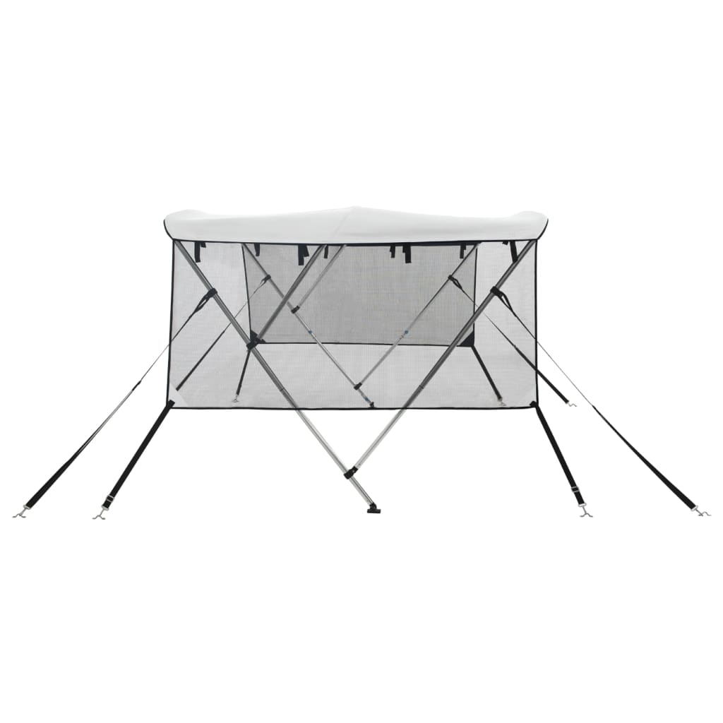 Háromágú bimini tető hálós oldalfalakkal 183x(137-152)x137 cm 7
