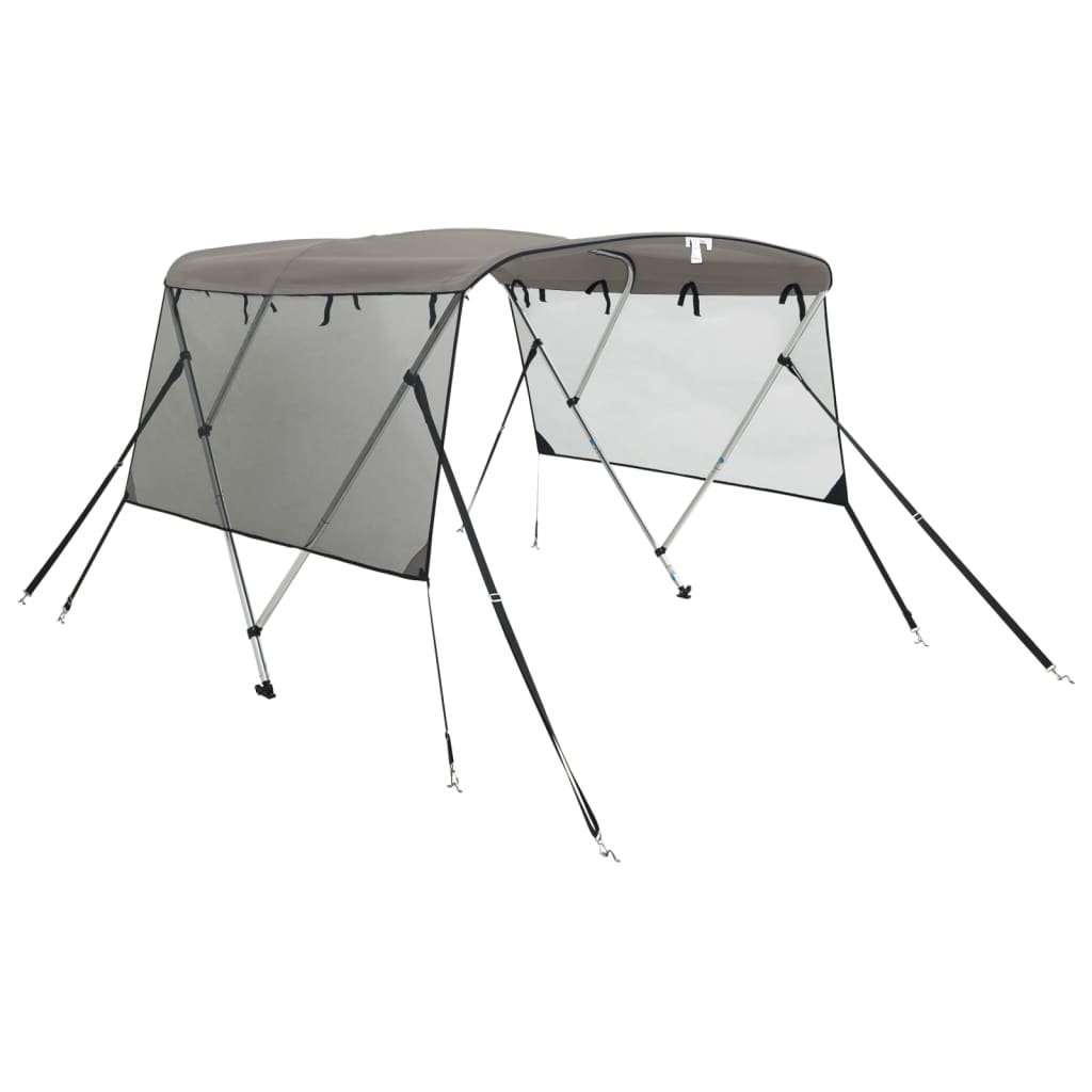 Háromágú bimini tető hálós oldalfalakkal 183x(137-152)x137 cm 2