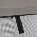 Háromágú bimini tető hálós oldalfalakkal 183x(137-152)x137 cm 11