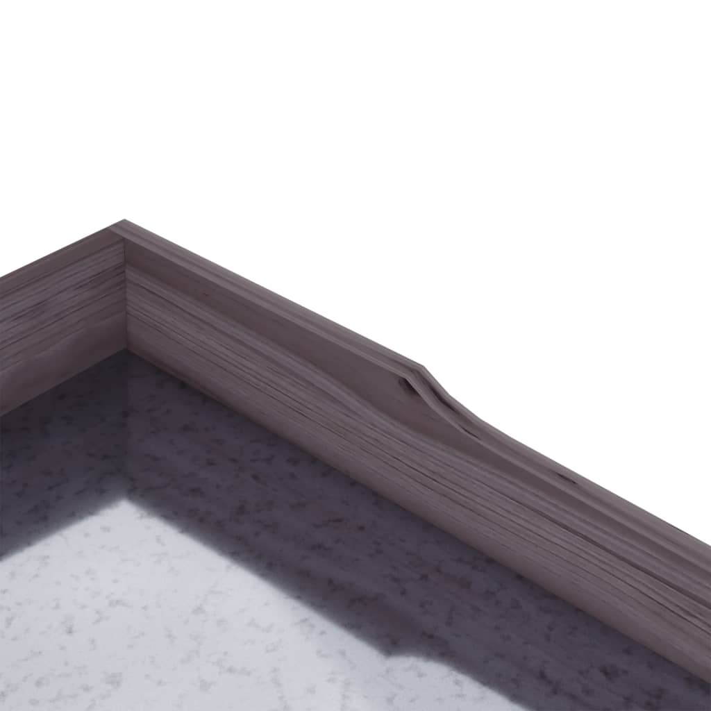 Szürke tömör fenyőfa növénytartó asztal polcokkal 78x38x82,5 cm 7