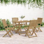 5 részes tömör akácfa kerti étkezőgarnitúra 3