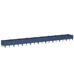 Kékszürke PP kerti virágláda cövekekkel 362,5 x 42,5 x 28,5 cm 2