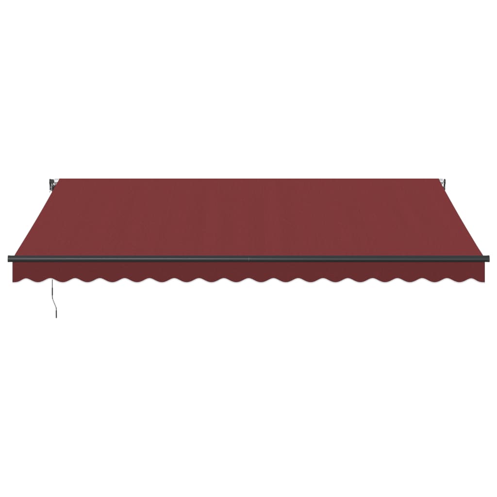 Burgundi vörös automata kihúzható LED-es napellenző 450x350 cm 3