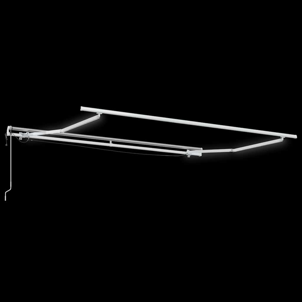 Barna automata kihúzható LED-es napellenző 300 x 250 cm 8