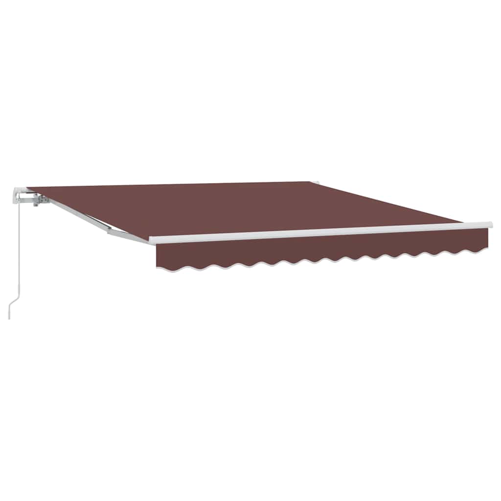 Barna kézzel kihúzható napellenző 300 x 250 cm 2