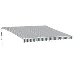 Antracitszürke-fehér LED-es automata napellenző 400 x 350 cm 2