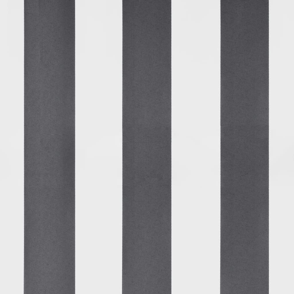 Antracitszürke-fehér LED-es kézi napellenző 600 x 350 cm 10