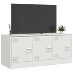 Fehér acél TV-szekrény 99 x 39 x 44 cm 5