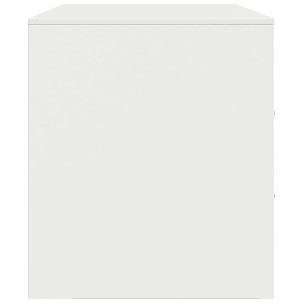 Fehér acél TV-szekrény 99 x 39 x 44 cm 8