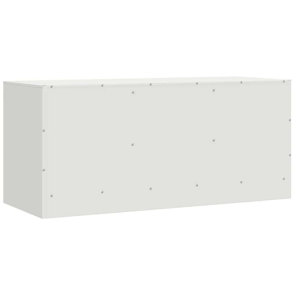 Fehér acél TV-szekrény 99 x 39 x 44 cm 9