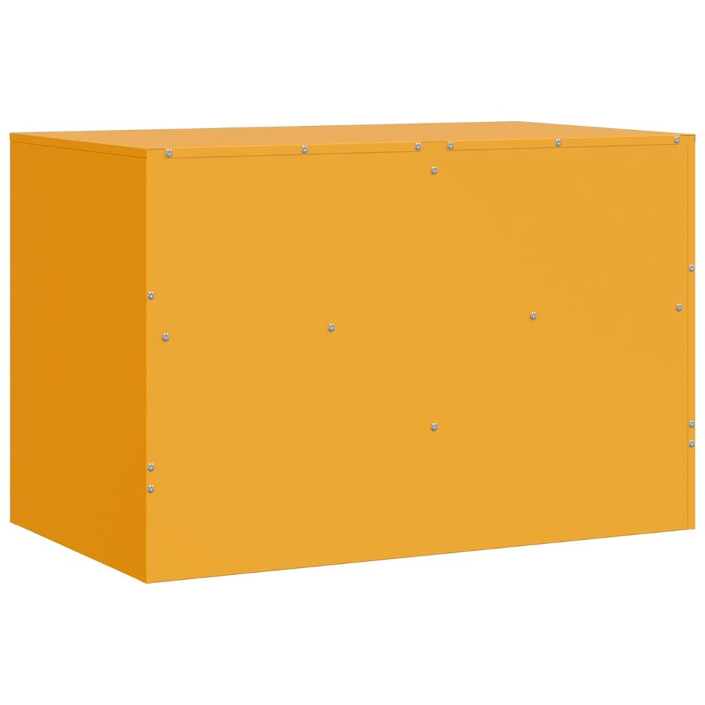 2 db mustársárga acél TV-szekrény 67 x 39 x 44 cm 9