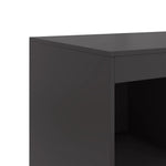 Fekete acél magasszekrény 67x39x95 cm 10