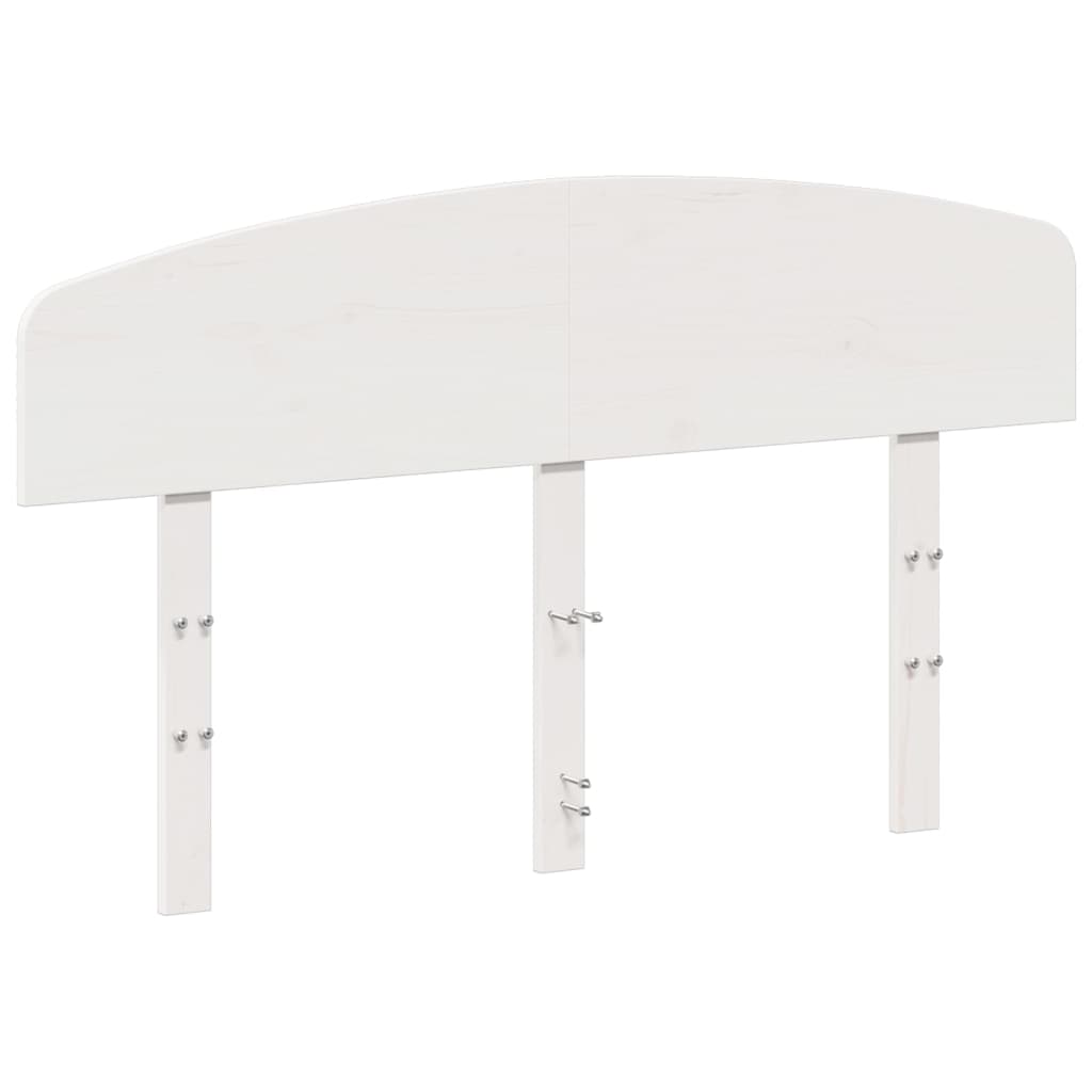 Fehér tömör fenyőfa fejtámla 120 cm 2
