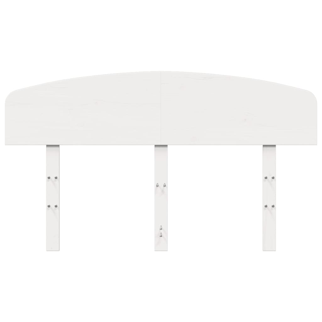 Fehér tömör fenyőfa fejtámla 120 cm 4