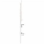 Fehér tömör fenyőfa fejtámla 120 cm 5