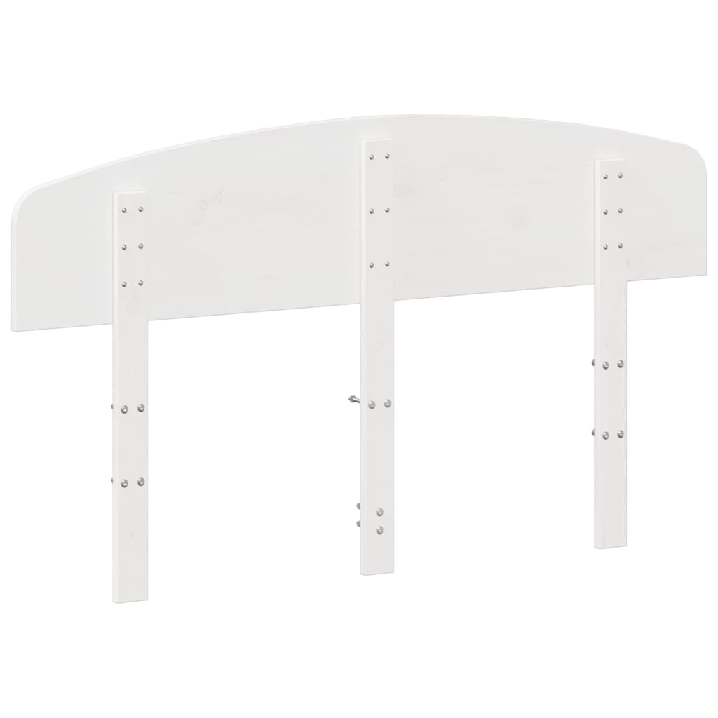 Fehér tömör fenyőfa fejtámla 120 cm 6