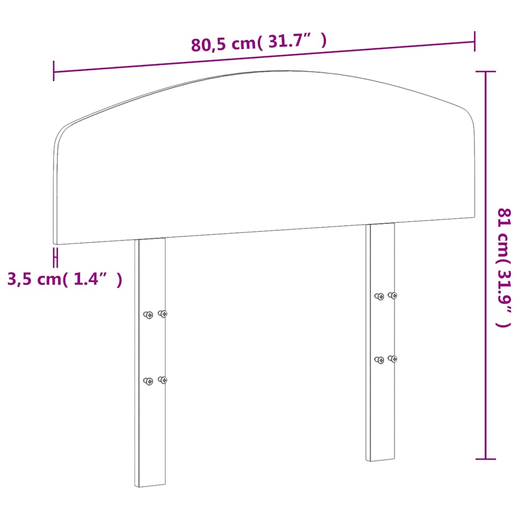 Viaszbarna tömör fenyőfa fejtámla 75 cm 9