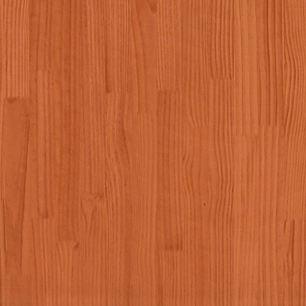 Viaszbarna tömör fenyőfa ágy matrac nélkül 120 x 200 cm 8
