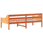 Viaszbarna tömör fenyőfa kanapéágy matrac nélkül 80 x 200 cm 6