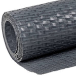 Antracitszürke polyrattan erkélyparaván 300 x 80 cm 7