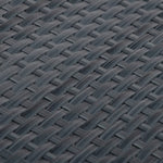 Antracitszürke polyrattan erkélyparaván 600x90 cm 6
