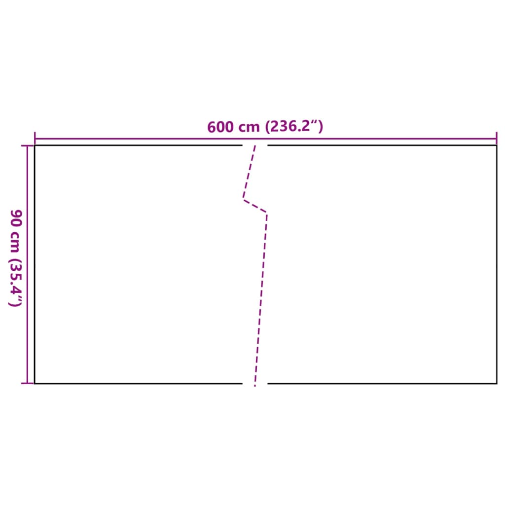 Antracitszürke polyrattan erkélyparaván 600x90 cm 8