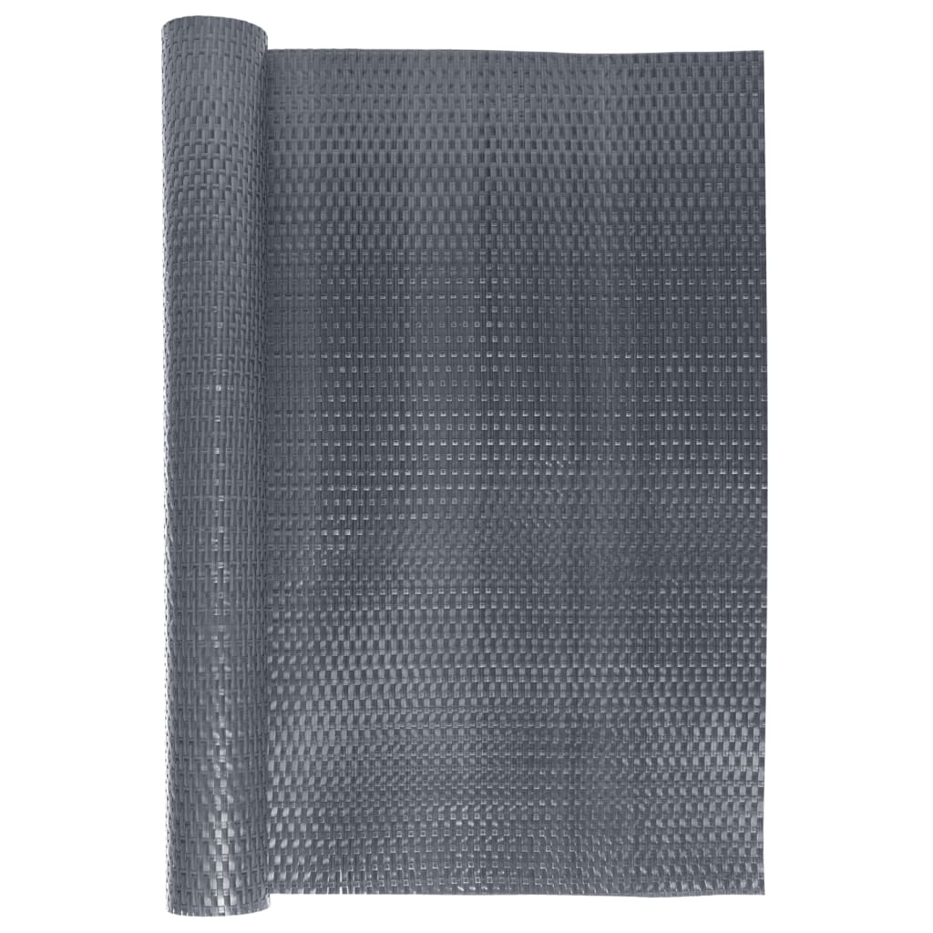 Antracitszürke polyrattan erkélyparaván 1000x80 cm 3