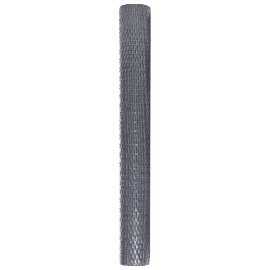 Antracitszürke polyrattan erkélyparaván 1000x80 cm 4