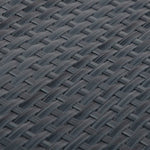 Antracitszürke polyrattan erkélyparaván 1000x80 cm 6