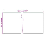 Antracitszürke polyrattan erkélyparaván 1000x80 cm 8