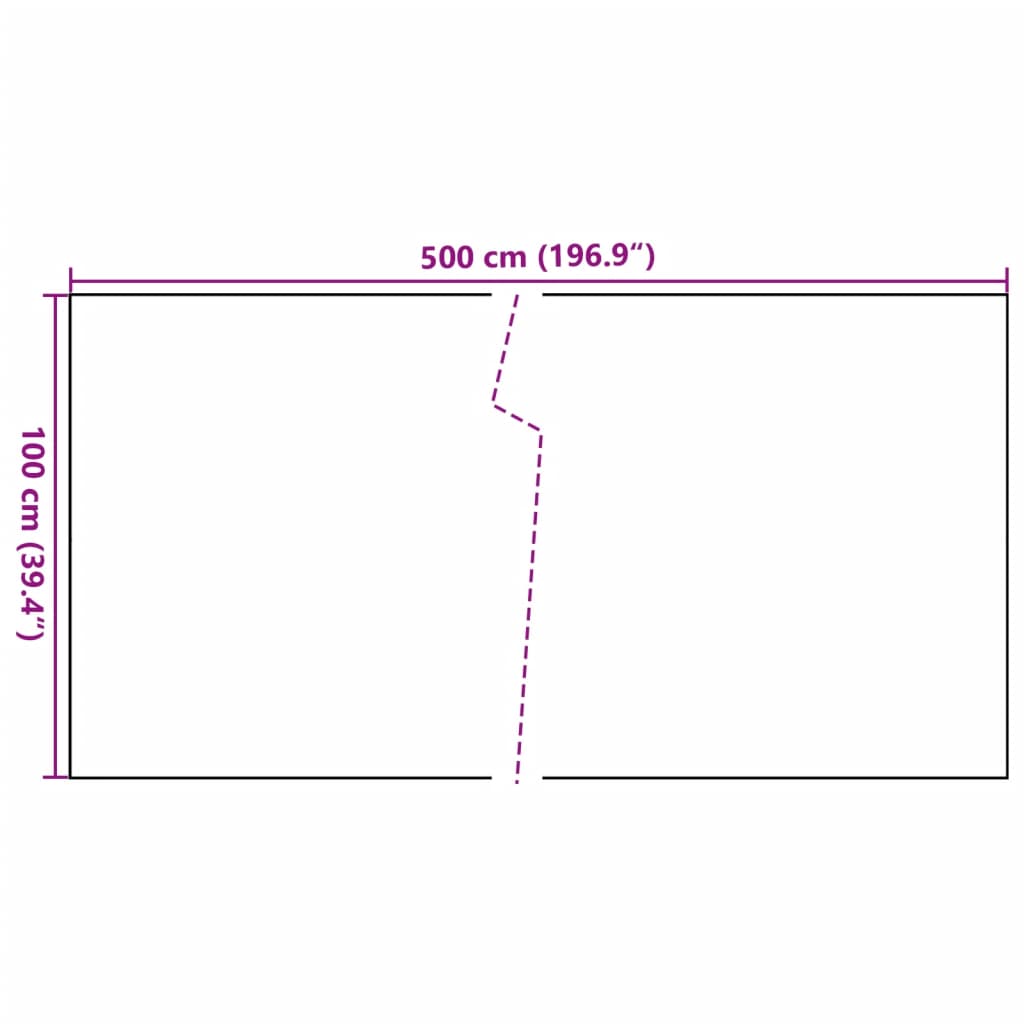 Barna és fekete polyrattan erkélyparaván 500x100 cm 8