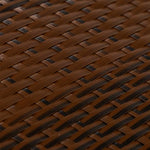 Barna és fekete polyrattan erkélyparaván 1000x100 cm 6