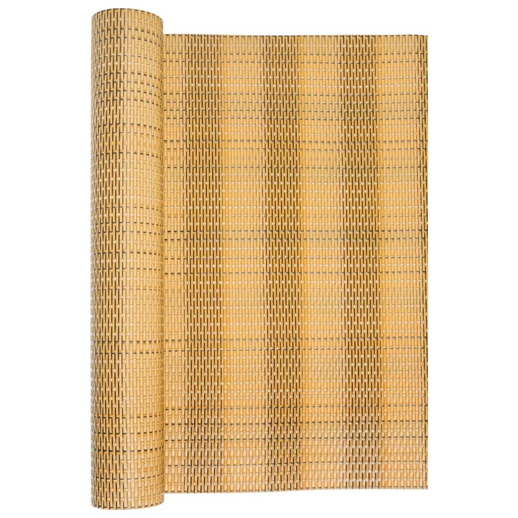 Világosbarna polyrattan erkélyparaván 300x90 cm 3